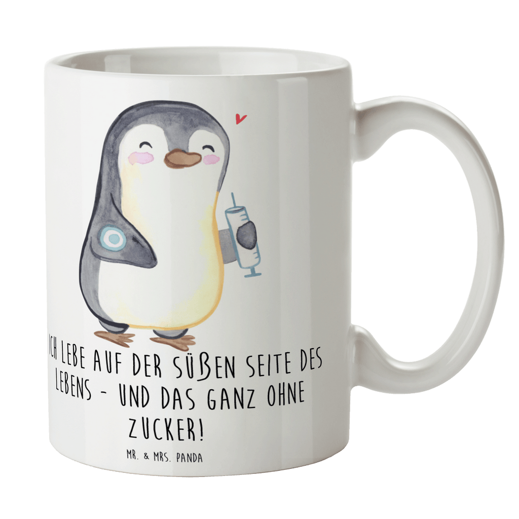 Tasse Pinguin Diabetes Tasse, Kaffeetasse, Teetasse, Becher, Kaffeebecher, Teebecher, Keramiktasse, Porzellantasse, Büro Tasse, Geschenk Tasse, Tasse Sprüche, Tasse Motive, Kaffeetassen, Tasse bedrucken, Designer Tasse, Cappuccino Tassen, Schöne Teetassen, Pinguin, Diabetes, Diabetes Mellitus, Zuckerkrankheit