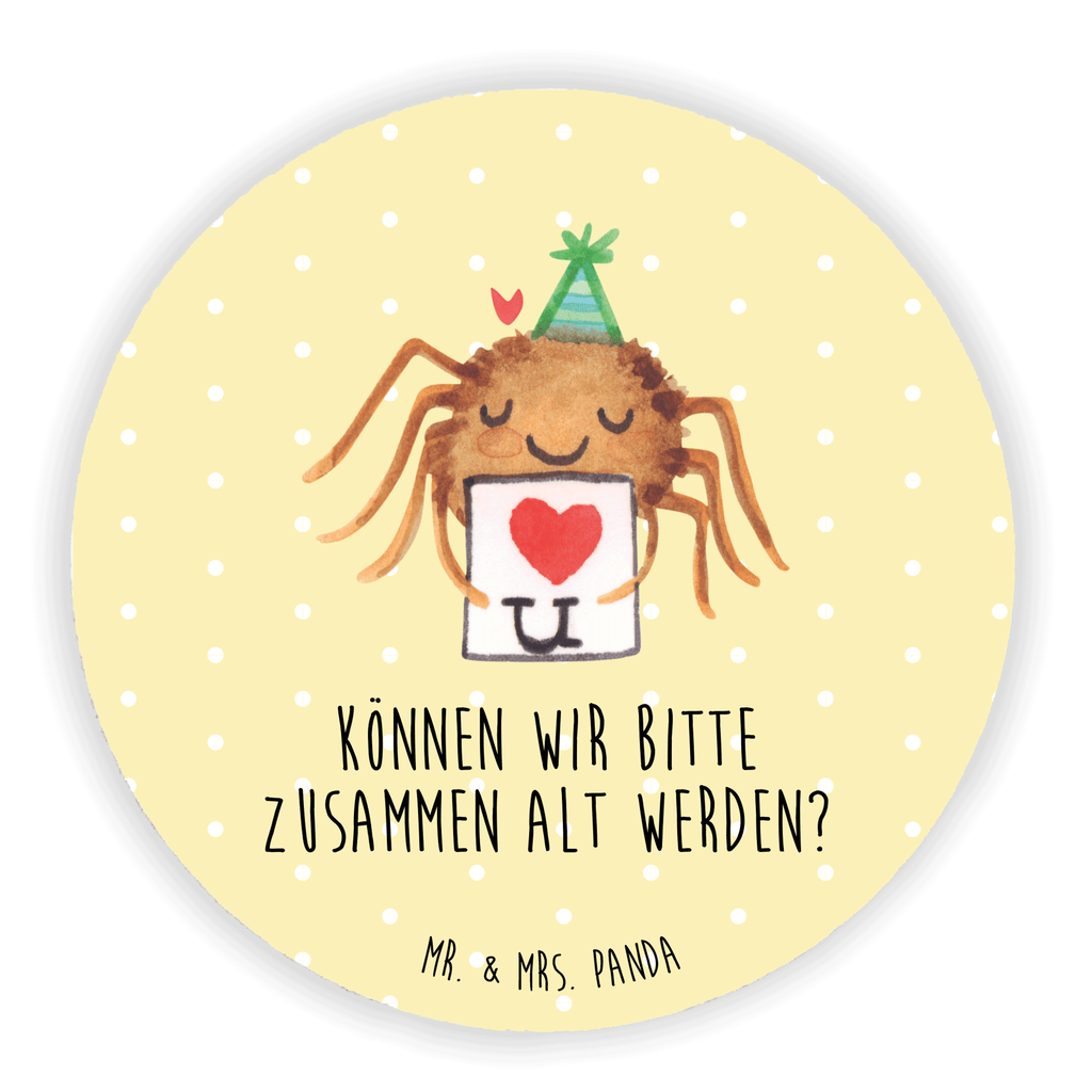 Rund Magnet Spinne Agathe Brief Kühlschrankmagnet, Pinnwandmagnet, Souvenir Magnet, Motivmagnete, Dekomagnet, Whiteboard Magnet, Notiz Magnet, Kühlschrank Dekoration, Spinne Agathe, Spinne, Agathe, Videos, Merchandise, Liebesbeweis, Ich Liebe dich, Heiratsantrag, Verliebt, Liebespaar, Liebesgeschenk, Treuebeweis, Treuetest