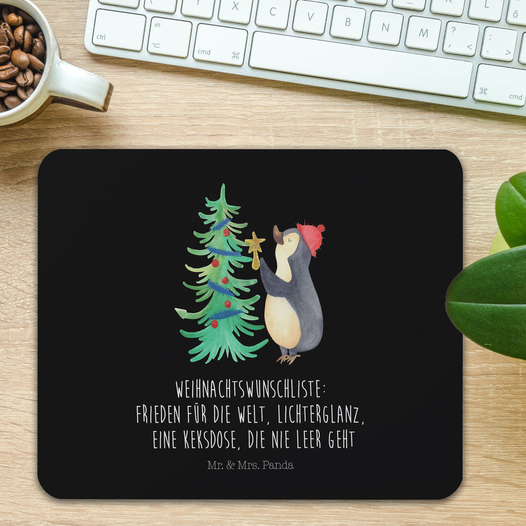 Mauspad Pinguin Weihnachtsbaum Mousepad, Computer zubehör, Büroausstattung, PC Zubehör, Arbeitszimmer, Mauspad, Einzigartiges Mauspad, Designer Mauspad, Mausunterlage, Mauspad Büro, Winter, Weihnachten, Weihnachtsdeko, Nikolaus, Advent, Heiligabend, Wintermotiv, Pinguin