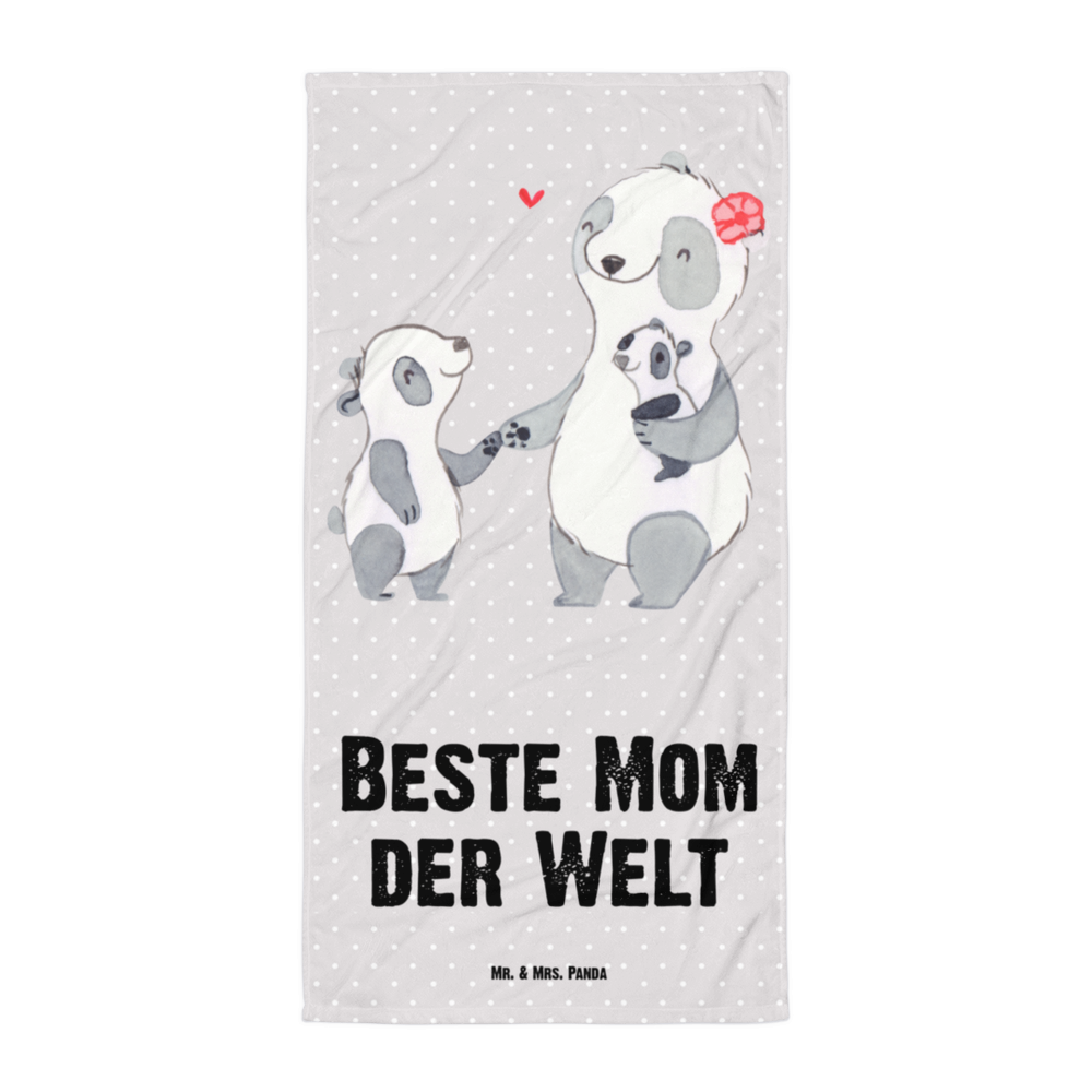 XL Badehandtuch Panda Beste Mom der Welt Handtuch, Badetuch, Duschtuch, Strandtuch, Saunatuch, für, Dankeschön, Geschenk, Schenken, Geburtstag, Geburtstagsgeschenk, Geschenkidee, Danke, Bedanken, Mitbringsel, Freude machen, Geschenktipp, Mom, Mommy, Mama, Mami, Mutter, Muttertag, Mutti, Ma, Tochter, Sohn, Beste Mama, Beste, Supermama