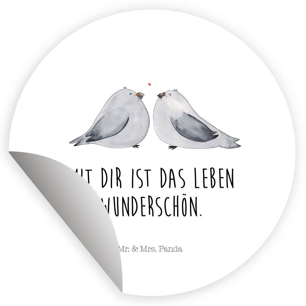 Rund Aufkleber Turteltauben Liebe Sticker, Aufkleber, Etikett, Liebe, Partner, Freund, Freundin, Ehemann, Ehefrau, Heiraten, Verlobung, Heiratsantrag, Liebesgeschenk, Jahrestag, Hocheitstag, Turteltauben, Turteltäubchen, Tauben, Verliebt, Verlobt, Verheiratet, Geschenk Freundin, Geschenk Freund, Liebesbeweis, Hochzeitstag, Geschenk Hochzeit