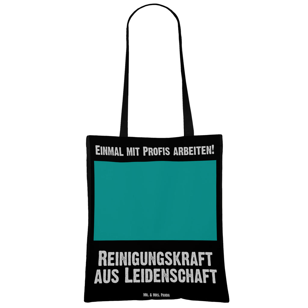 Tragetasche Reinigungskraft aus Leidenschaft Beuteltasche, Beutel, Einkaufstasche, Jutebeutel, Stoffbeutel, Tasche, Shopper, Umhängetasche, Strandtasche, Schultertasche, Stofftasche, Tragetasche, Badetasche, Jutetasche, Einkaufstüte, Laptoptasche, Beruf, Ausbildung, Jubiläum, Abschied, Rente, Kollege, Kollegin, Geschenk, Schenken, Arbeitskollege, Mitarbeiter, Firma, Danke, Dankeschön