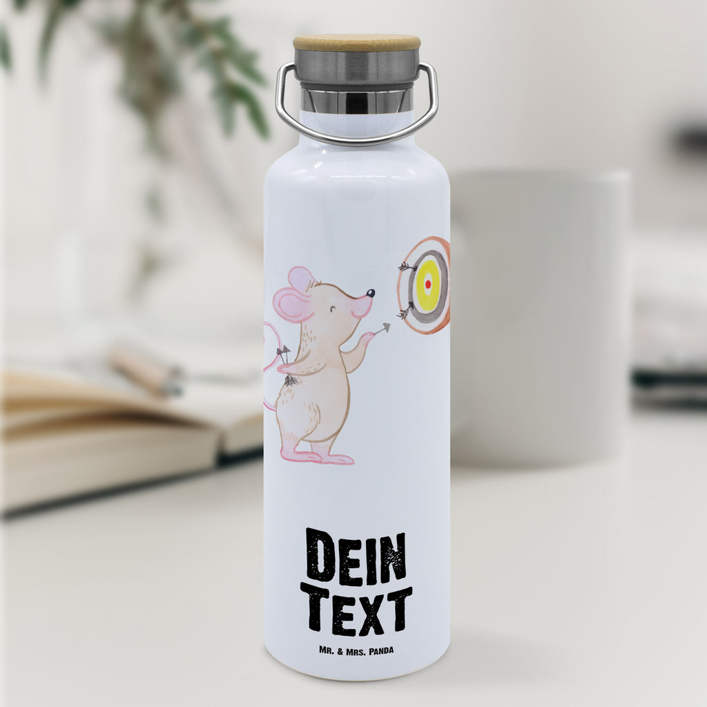 Personalisierte Trinkflasche Maus Dart spielen Personalisierte Trinkflasche, Trinkflasche mit Namen, Trinkflasche bedrucken, Flasche personalisiert, Trinkflasch mit Aufdruck, Trinkflasche Werbegeschenk, Namensaufdruck Trinkflasche, Sportflasche personalisiert, Trinkflasche Sport, Geschenk, Sport, Sportart, Hobby, Schenken, Danke, Dankeschön, Auszeichnung, Gewinn, Sportler, Dart spielen, Darten, Darts, Dart Turnier