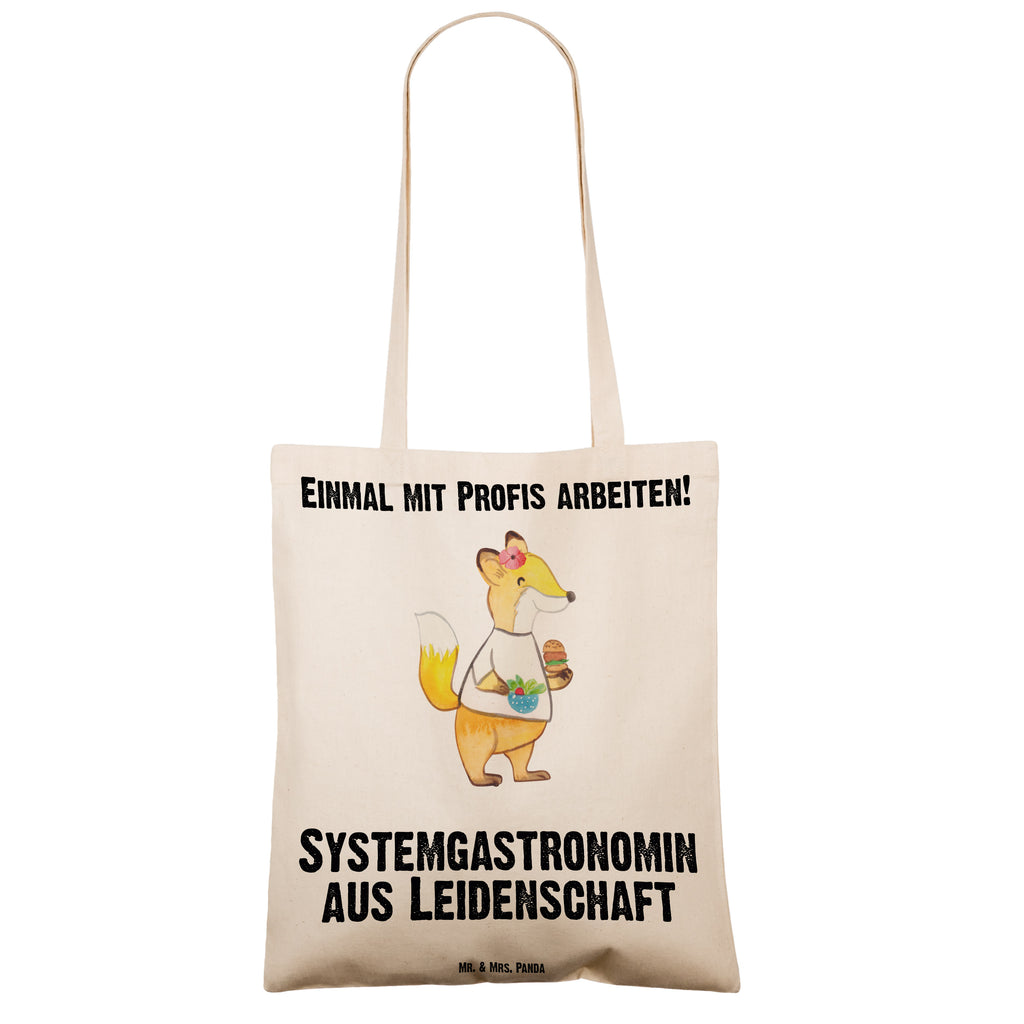 Tragetasche Systemgastronomin aus Leidenschaft Beuteltasche, Beutel, Einkaufstasche, Jutebeutel, Stoffbeutel, Tasche, Shopper, Umhängetasche, Strandtasche, Schultertasche, Stofftasche, Tragetasche, Badetasche, Jutetasche, Einkaufstüte, Laptoptasche, Beruf, Ausbildung, Jubiläum, Abschied, Rente, Kollege, Kollegin, Geschenk, Schenken, Arbeitskollege, Mitarbeiter, Firma, Danke, Dankeschön