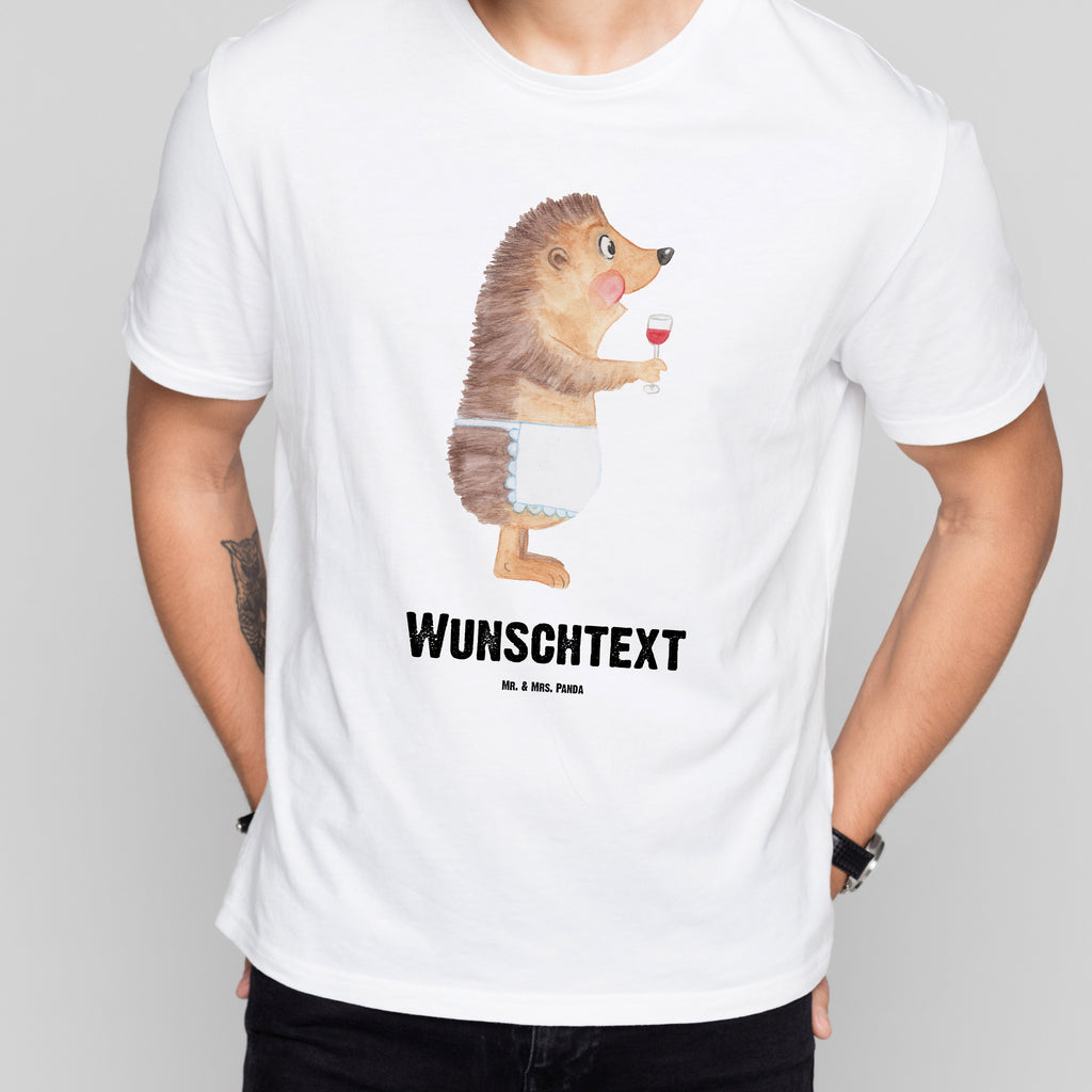 Personalisiertes T-Shirt Igel Wein T-Shirt Personalisiert, T-Shirt mit Namen, T-Shirt mit Aufruck, Männer, Frauen, Wunschtext, Bedrucken, Tiermotive, Gute Laune, lustige Sprüche, Tiere, Wein Spruch, Igel, Geschenk Weintrinker, Geschenk Weinliebhaber, Wein Deko, Weinglas, Rotwein, Weißwein, Wein trinken