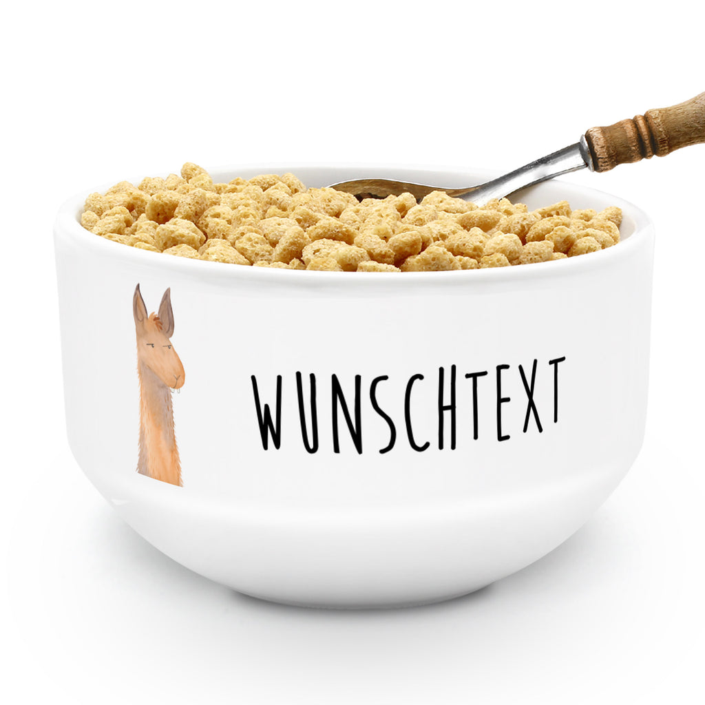 Personalisierte Müslischale Lamakopf genervt Müslischale, Müslischüssel, Früstücksschüssel, Schüssel, Keramik Schüssel, Dessertschüssel, Salatschüssel, Suppenschüssel, Obstschale, Porzellan Schale, Snackschale, Lama, Alpaka, Lamas, Recht haben, genervt sein, Freundin, beste Freundin, Partnerin, Büro, Büroalltag, Chef, Chefin, Azubi