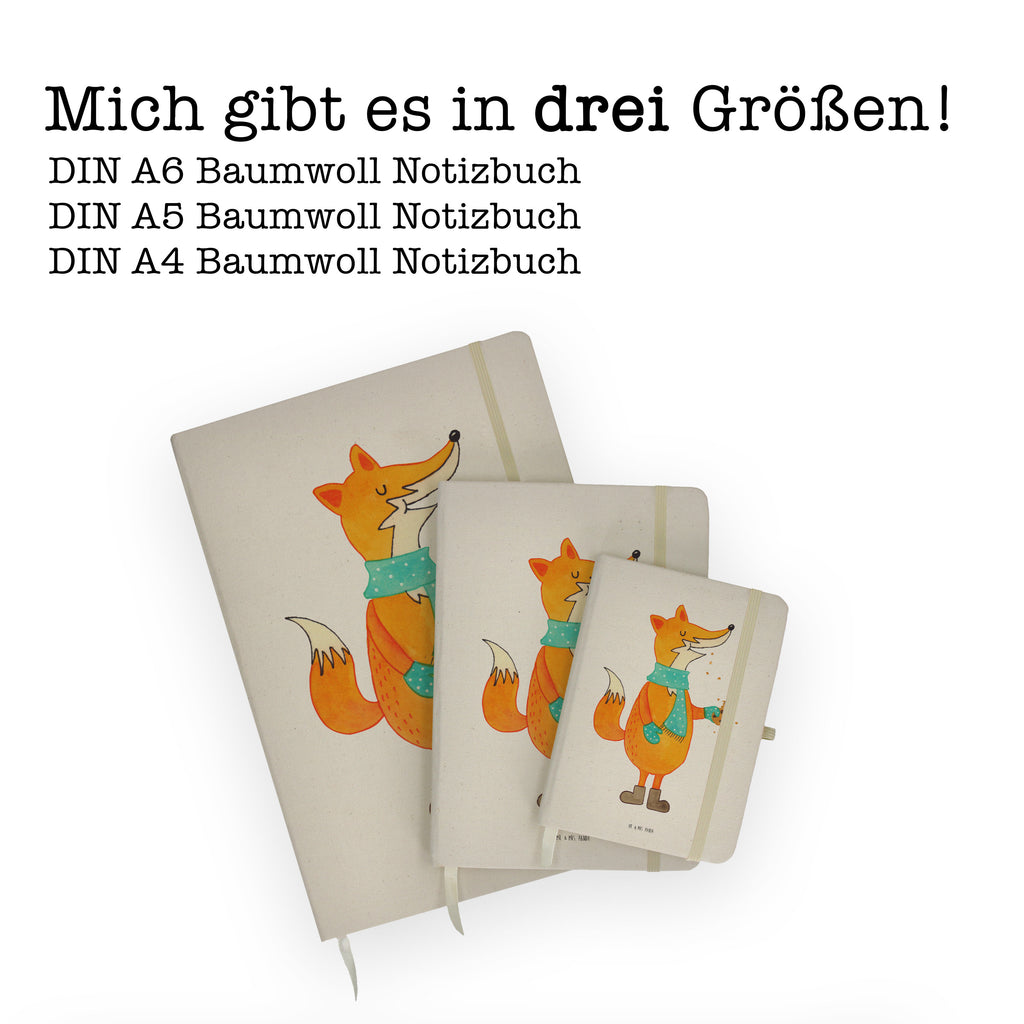 Baumwoll Notizbuch Fuchs Keks Notizen, Eintragebuch, Tagebuch, Notizblock, Adressbuch, Journal, Kladde, Skizzenbuch, Notizheft, Schreibbuch, Schreibheft, Fuchs, Füchse, Backen Spruch, Kekse, Winter, Weihnachtszeit, Plätzchen, Liebe, Küche Deko