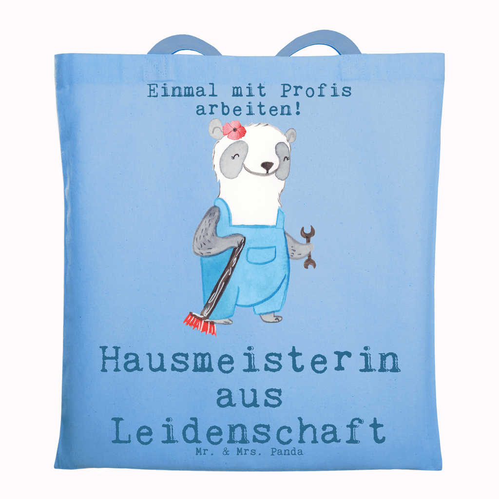 Tragetasche Hausmeisterin aus Leidenschaft Beuteltasche, Beutel, Einkaufstasche, Jutebeutel, Stoffbeutel, Tasche, Shopper, Umhängetasche, Strandtasche, Schultertasche, Stofftasche, Tragetasche, Badetasche, Jutetasche, Einkaufstüte, Laptoptasche, Beruf, Ausbildung, Jubiläum, Abschied, Rente, Kollege, Kollegin, Geschenk, Schenken, Arbeitskollege, Mitarbeiter, Firma, Danke, Dankeschön, Hausmeisterin, Concierge, Hausverwalterin, Facility Manager