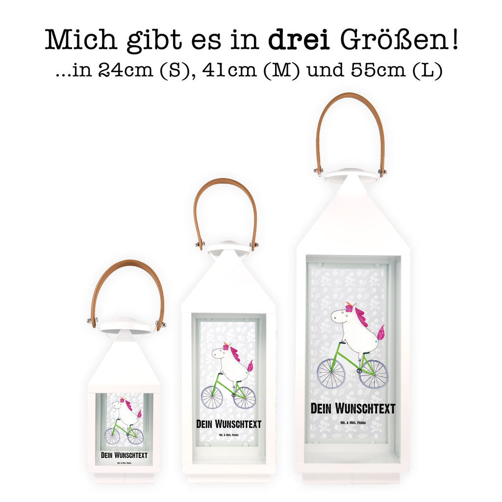 Personalisierte Deko Laterne Einhorn Radfahrer Gartenlampe, Gartenleuchte, Gartendekoration, Gartenlicht, Laterne kleine Laternen, XXL Laternen, Laterne groß, Einhorn, Einhörner, Einhorn Deko, Pegasus, Unicorn, Radfahren, Radfahrer, Rad, Bike, Feenstaub, Konfetti, Luxusproblem, Kummer, Liebeskummer