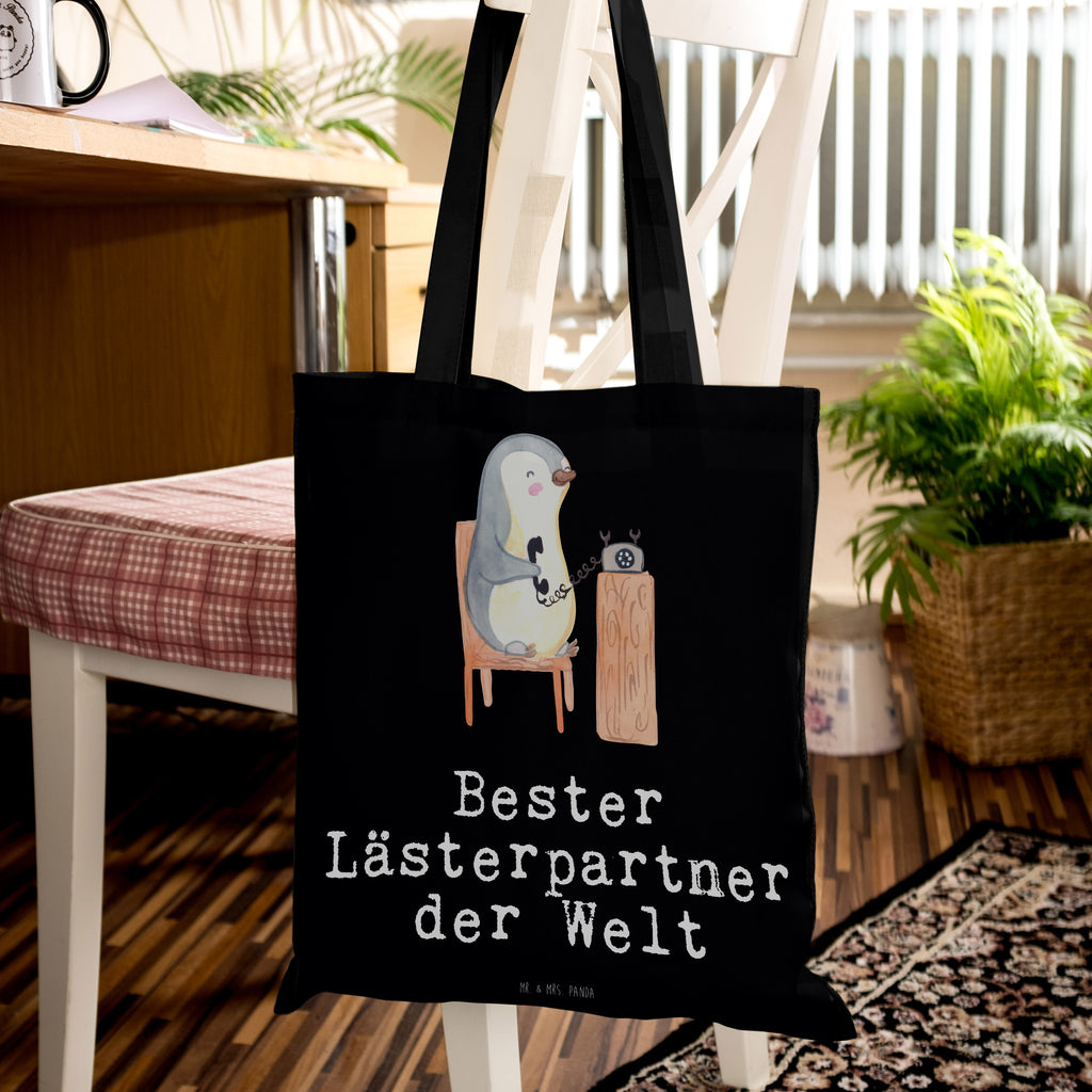 Tragetasche Pinguin Bester Lästerpartner der Welt Beuteltasche, Beutel, Einkaufstasche, Jutebeutel, Stoffbeutel, Tasche, Shopper, Umhängetasche, Strandtasche, Schultertasche, Stofftasche, Tragetasche, Badetasche, Jutetasche, Einkaufstüte, Laptoptasche, für, Dankeschön, Geschenk, Schenken, Geburtstag, Geburtstagsgeschenk, Geschenkidee, Danke, Bedanken, Mitbringsel, Freude machen, Geschenktipp, Lästerpartner, Lesterpartner, lestern, Lästerschwester, Lästern, beste Freundin, Freundin, Spaß, bff