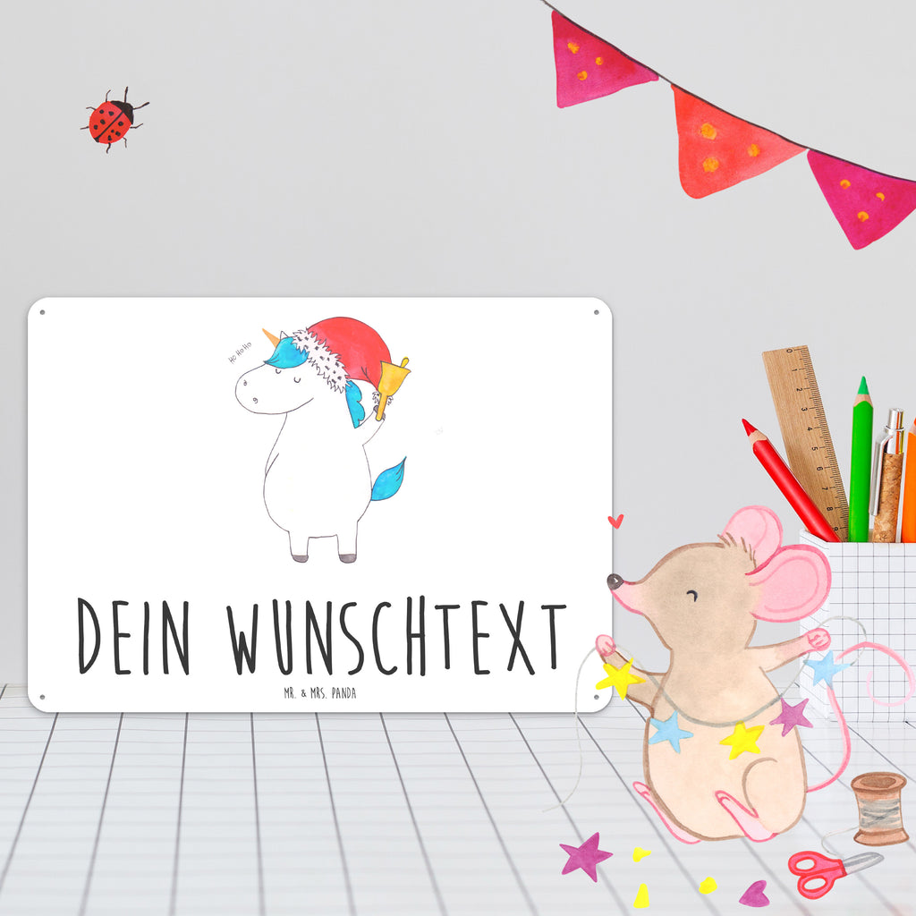 Personalisiertes Blechschild Einhorn Weihnachtsmann Blechschild, Metallschild, Geschenk Schild, Schild, Magnet-Metall-Schild, Deko Schild, Wandschild, Wand-Dekoration, Türschild, Einhorn, Einhörner, Einhorn Deko, Pegasus, Unicorn, Gin, Schokolade, Schoki, Weihnachten, Weihnachtsmann, Nikolaus, Wunschzettel, Wunschliste, Feenstaub