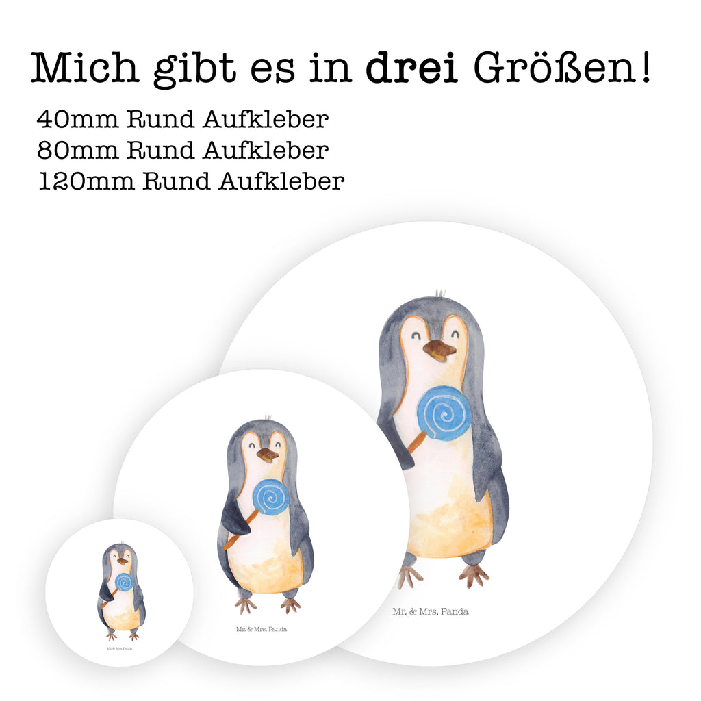 Rund Aufkleber Pinguin Lolli Sticker, Aufkleber, Etikett, Kinder, rund, Pinguin, Pinguine, Lolli, Süßigkeiten, Blödsinn, Spruch, Rebell, Gauner, Ganove, Rabauke