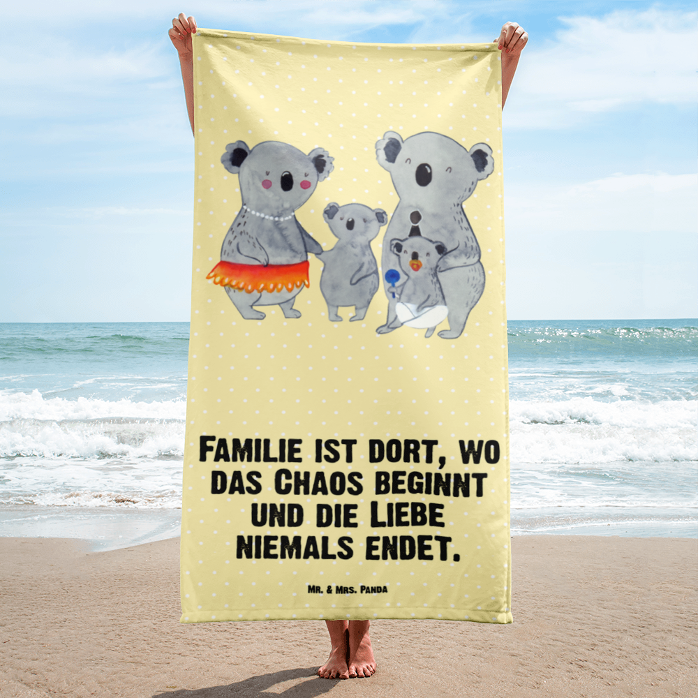 XL Badehandtuch Koala Familie Handtuch, Badetuch, Duschtuch, Strandtuch, Saunatuch, Familie, Vatertag, Muttertag, Bruder, Schwester, Mama, Papa, Oma, Opa, Koala, Koalas, Family, Kinder, Geschwister, Familienleben