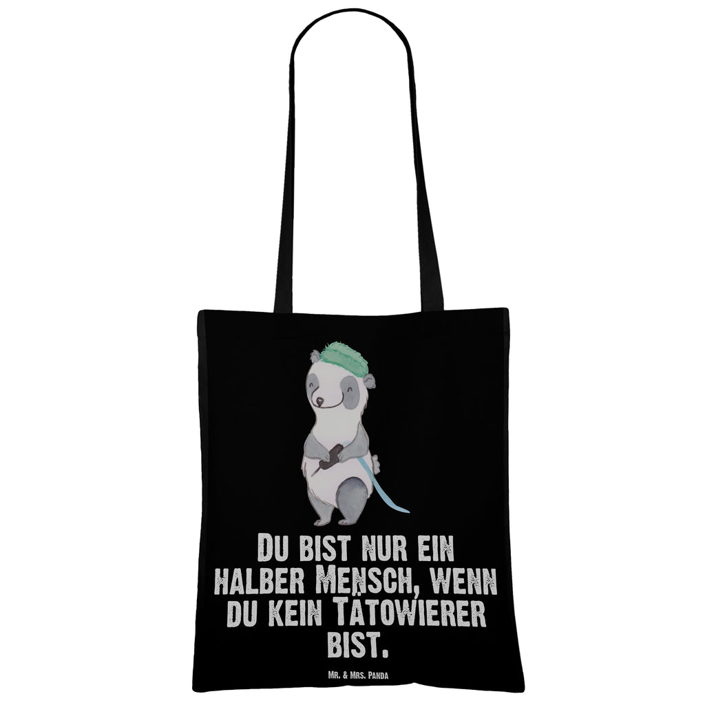 Tragetasche Tätowierer mit Herz Beuteltasche, Beutel, Einkaufstasche, Jutebeutel, Stoffbeutel, Tasche, Shopper, Umhängetasche, Strandtasche, Schultertasche, Stofftasche, Tragetasche, Badetasche, Jutetasche, Einkaufstüte, Laptoptasche, Beruf, Ausbildung, Jubiläum, Abschied, Rente, Kollege, Kollegin, Geschenk, Schenken, Arbeitskollege, Mitarbeiter, Firma, Danke, Dankeschön