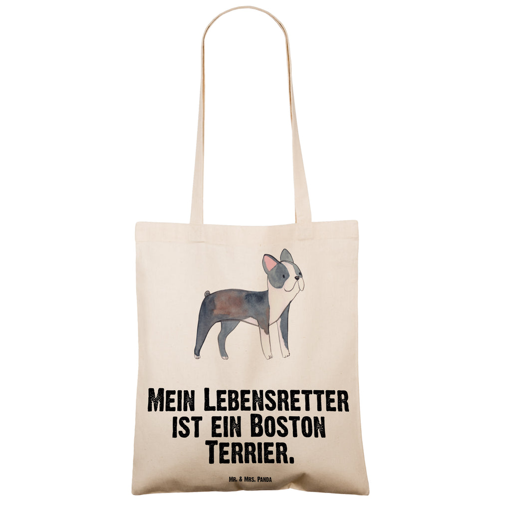 Tragetasche Boston Terrier Lebensretter Beuteltasche, Beutel, Einkaufstasche, Jutebeutel, Stoffbeutel, Tasche, Shopper, Umhängetasche, Strandtasche, Schultertasche, Stofftasche, Tragetasche, Badetasche, Jutetasche, Einkaufstüte, Laptoptasche, Hund, Hunderasse, Rassehund, Hundebesitzer, Geschenk, Tierfreund, Schenken, Welpe, Boston Terrier