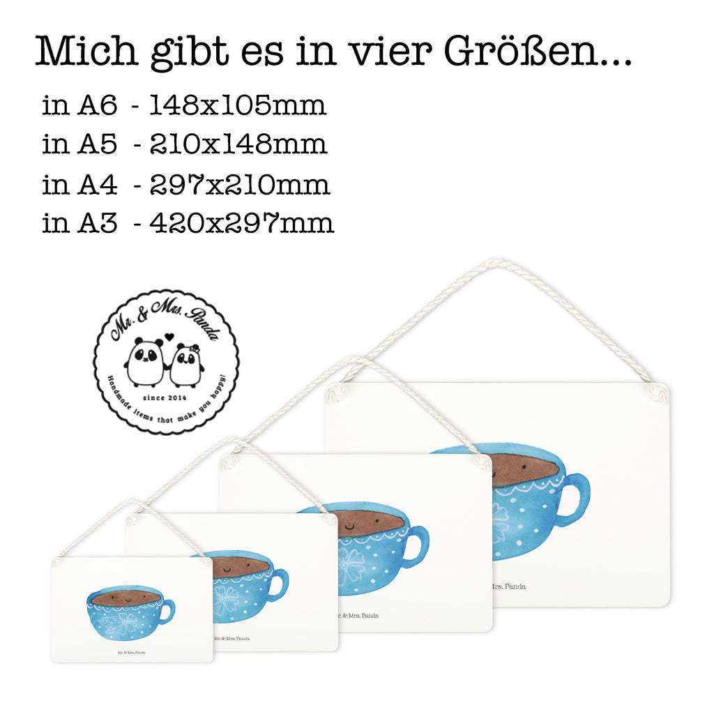 Deko Schild Kaffee Tasse Dekoschild, Deko Schild, Schild, Tür Schild, Türschild, Holzschild, Wandschild, Wanddeko, Tiermotive, Gute Laune, lustige Sprüche, Tiere, Kaffee, Tasse, Liebe, Geschmack, Genuss, Glücklich