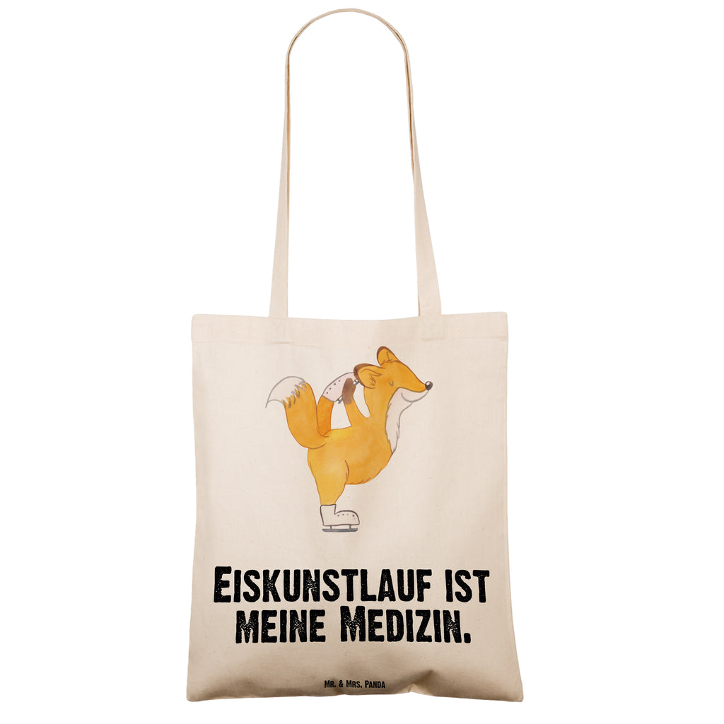 Tragetasche Fuchs Eiskunstläufer Beuteltasche, Beutel, Einkaufstasche, Jutebeutel, Stoffbeutel, Tasche, Shopper, Umhängetasche, Strandtasche, Schultertasche, Stofftasche, Tragetasche, Badetasche, Jutetasche, Einkaufstüte, Laptoptasche, Geschenk, Sport, Sportart, Hobby, Schenken, Danke, Dankeschön, Auszeichnung, Gewinn, Sportler, Eiskunstläufer, Eiskunstläuferin, Eiskunst