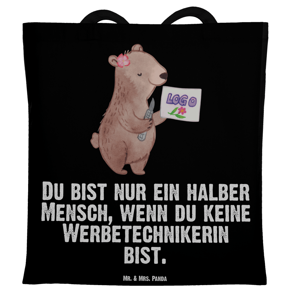 Tragetasche Werbetechnikerin mit Herz Beuteltasche, Beutel, Einkaufstasche, Jutebeutel, Stoffbeutel, Tasche, Shopper, Umhängetasche, Strandtasche, Schultertasche, Stofftasche, Tragetasche, Badetasche, Jutetasche, Einkaufstüte, Laptoptasche, Beruf, Ausbildung, Jubiläum, Abschied, Rente, Kollege, Kollegin, Geschenk, Schenken, Arbeitskollege, Mitarbeiter, Firma, Danke, Dankeschön