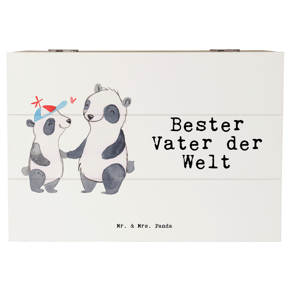 Holzkiste Panda Bester Vater der Welt Holzkiste, Kiste, Schatzkiste, Truhe, Schatulle, XXL, Erinnerungsbox, Erinnerungskiste, Dekokiste, Aufbewahrungsbox, Geschenkbox, Geschenkdose, für, Dankeschön, Geschenk, Schenken, Geburtstag, Geburtstagsgeschenk, Geschenkidee, Danke, Bedanken, Mitbringsel, Freude machen, Geschenktipp, Vater, Papa, Dad, Daddy, Paps, Papi, Vati, Eltern, Geschenk Vater, Mann, Familie, Bester, Kleinigkeit