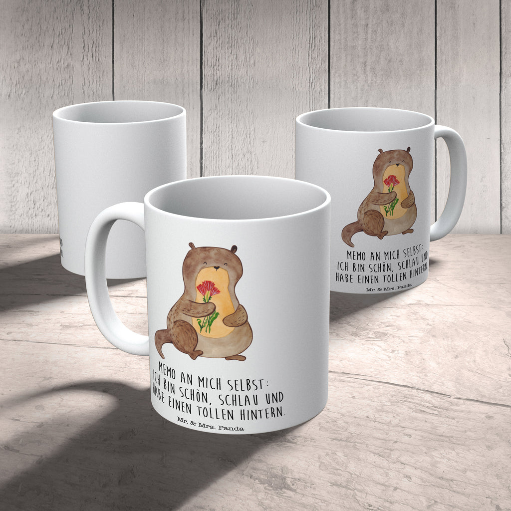 Tasse Otter Blumenstrauß Tasse, Kaffeetasse, Teetasse, Becher, Kaffeebecher, Teebecher, Keramiktasse, Porzellantasse, Büro Tasse, Geschenk Tasse, Tasse Sprüche, Tasse Motive, Kaffeetassen, Tasse bedrucken, Designer Tasse, Cappuccino Tassen, Schöne Teetassen, Otter, Fischotter, Seeotter, Otter Seeotter See Otter