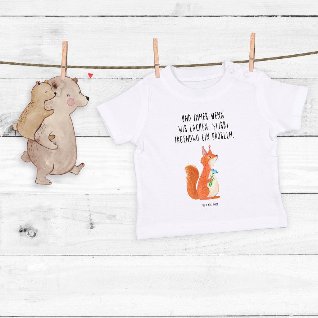 Organic Baby Shirt Eichhörnchen Blume Baby T-Shirt, Jungen Baby T-Shirt, Mädchen Baby T-Shirt, Shirt, Tiermotive, Gute Laune, lustige Sprüche, Tiere, Eichhörnchen, Eichhorn, Spruch positiv, Lachen, Spaß, Motivation Sprüche, Motivation Bilder, glücklich Spruch, Spruch Deko