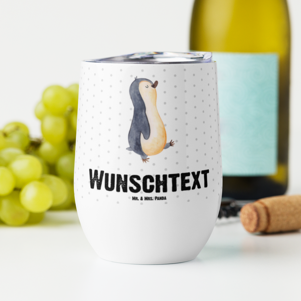 Personalisierter Weinbecher Pinguin marschierend Personalisierter Weinbecher, Personalisierter Glühwein Becher, Heißgetränke, Personalisierter Trinkbecher, Personalisierter Weinkelch, Personalisiertes Weingläser, hochwertiger Weinbecher, Weinbecher Reisen, Weinbecher unterwegs, Personalisertes Sommerglas, mit Namen, Wunschtext, Personalisierung, selbst bedrucken, Personalisiertes Weinglas, Pinguin, Pinguine, Frühaufsteher, Langschläfer, Bruder, Schwester, Familie