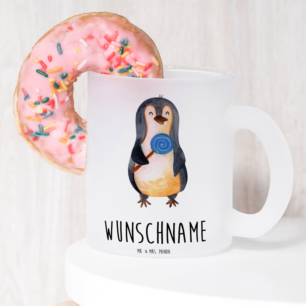 Personalisierte Teetasse Pinguin Lolli Personalisierte Teetasse, Personalisiertes Teeglas, Personalisierter Teebecher, Personalisierte Glas Teetasse, Personalisierte Teetasse aus Glas, Teetasse mit Namen, Teeglas mit Namen, Teebecher mit Namen, Glas Teetasse mit Namen, Teetasse aus Glas mit Namen, Teetasse Wunschname, Teetasse selbst gestalten., Pinguin, Pinguine, Lolli, Süßigkeiten, Blödsinn, Spruch, Rebell, Gauner, Ganove, Rabauke