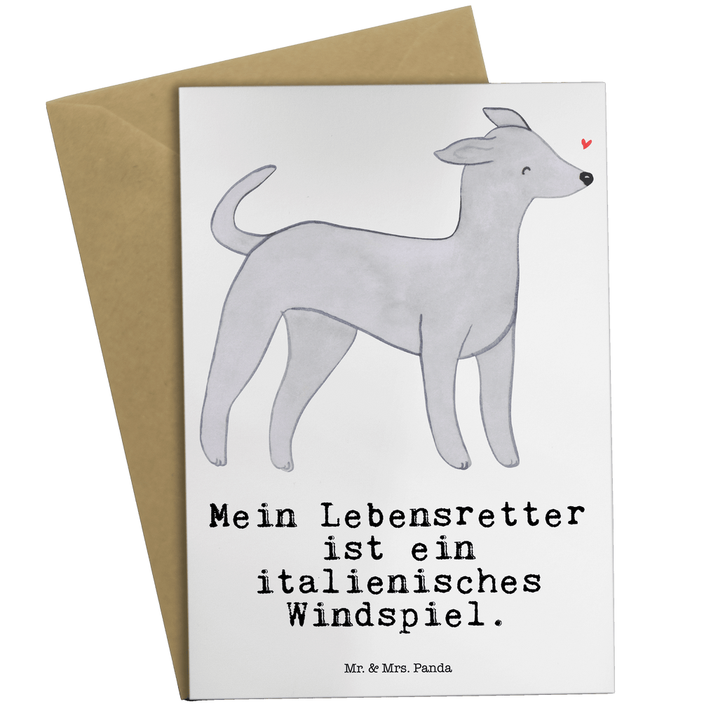 Grußkarte Italienisches Windspiel Lebensretter Grußkarte, Klappkarte, Einladungskarte, Glückwunschkarte, Hochzeitskarte, Geburtstagskarte, Karte, Ansichtskarten, Hund, Hunderasse, Rassehund, Hundebesitzer, Geschenk, Tierfreund, Schenken, Welpe, Italienisches Windspiel, Windhund, Italian Greyhound