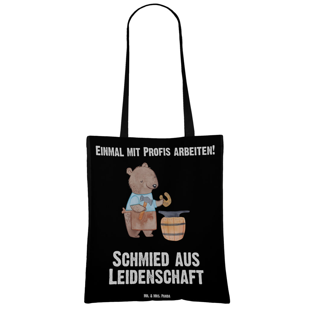 Tragetasche Schmied aus Leidenschaft Beuteltasche, Beutel, Einkaufstasche, Jutebeutel, Stoffbeutel, Tasche, Shopper, Umhängetasche, Strandtasche, Schultertasche, Stofftasche, Tragetasche, Badetasche, Jutetasche, Einkaufstüte, Laptoptasche, Beruf, Ausbildung, Jubiläum, Abschied, Rente, Kollege, Kollegin, Geschenk, Schenken, Arbeitskollege, Mitarbeiter, Firma, Danke, Dankeschön