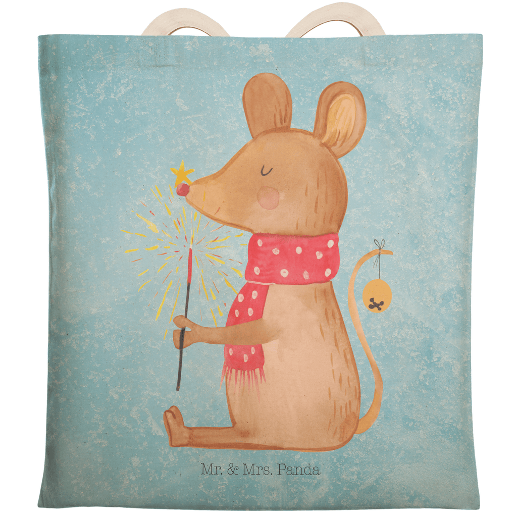 Einkaufstasche Maus Weihnachten Tragetasche, Tasche, Beutel, Stofftasche, Baumwolltasche, Umhängetasche, Shopper, Einkaufstasche, Beuteltasche, Winter, Weihnachten, Weihnachtsdeko, Nikolaus, Advent, Heiligabend, Wintermotiv, Frohe Weihnachten, Weihnachtsgruß, Weihnachtsmotiv, Maus, Mäuschen, Weihnachtswunder