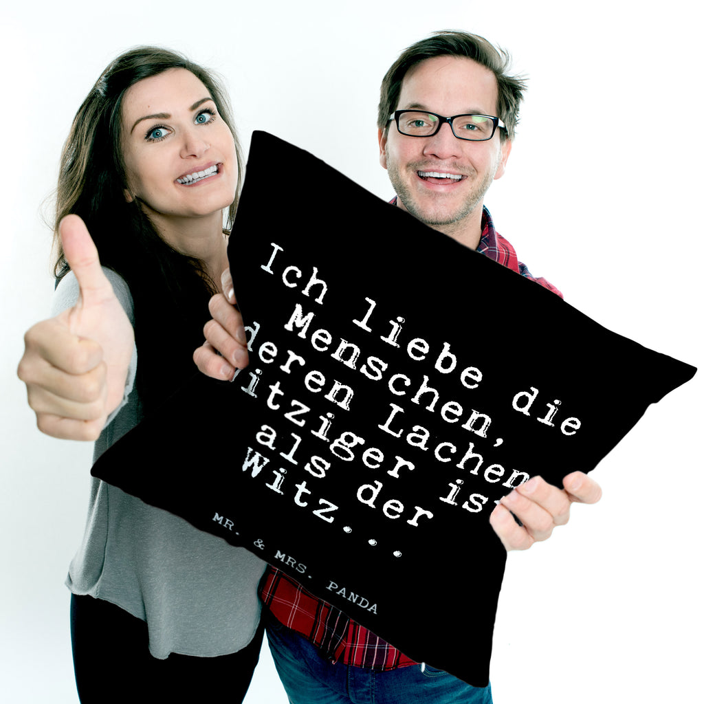 40x40 Kissen Fun Talk Ich liebe die Menschen, deren Lachen witziger ist als der Witz... Kissenhülle, Kopfkissen, Sofakissen, Dekokissen, Motivkissen, sofakissen, sitzkissen, Kissen, Kissenbezüge, Kissenbezug 40x40, Kissen 40x40, Kissenhülle 40x40, Zierkissen, Couchkissen, Dekokissen Sofa, Sofakissen 40x40, Dekokissen 40x40, Kopfkissen 40x40, Kissen 40x40 Waschbar, Spruch, Sprüche, lustige Sprüche, Weisheiten, Zitate, Spruch Geschenke, Glizer Spruch Sprüche Weisheiten Zitate Lustig Weisheit Worte