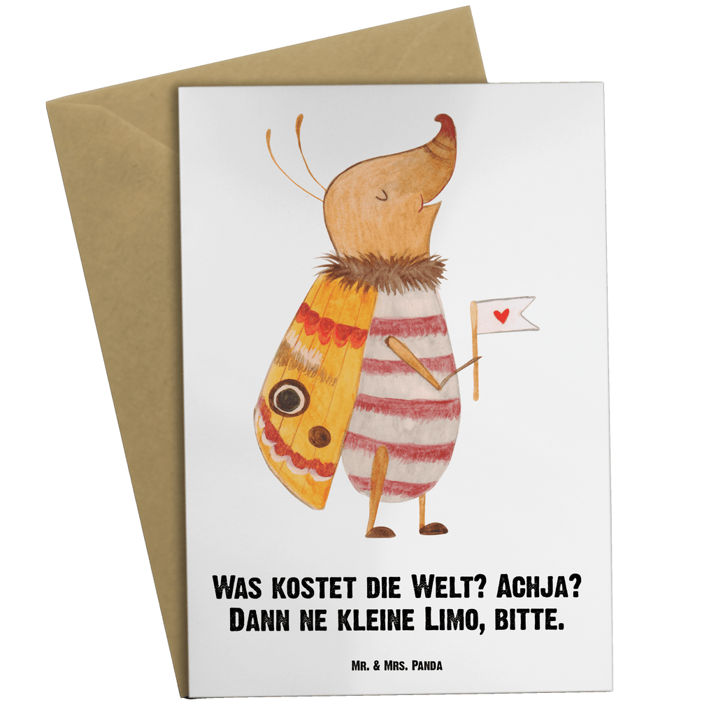 Personalisierte Grußkarte Nachtfalter mit Fähnchen Personalisierte Grußkarte, Personalisiertere Klappkarte, Personalisierte Einladungskarte, Personalisierte Glückwunschkarte, Personalisierte Hochzeitskarte, Personalisierte Geburtstagskarte, Grußkarte mit Namen, Grußkarte selber drucken, Grußkarte selbst gestalten, Grußkarte mit persönlichen Nachrichten, Grußkarte als Geldgeschenk, Grußkarten personalisiert, Personalisierte Karte, Tiermotive, Gute Laune, lustige Sprüche, Tiere, Nachtfalter, Käfer, Spruch lustig, Spruch witzig, süß, niedlich, Küche Deko, Was kostet die Welt