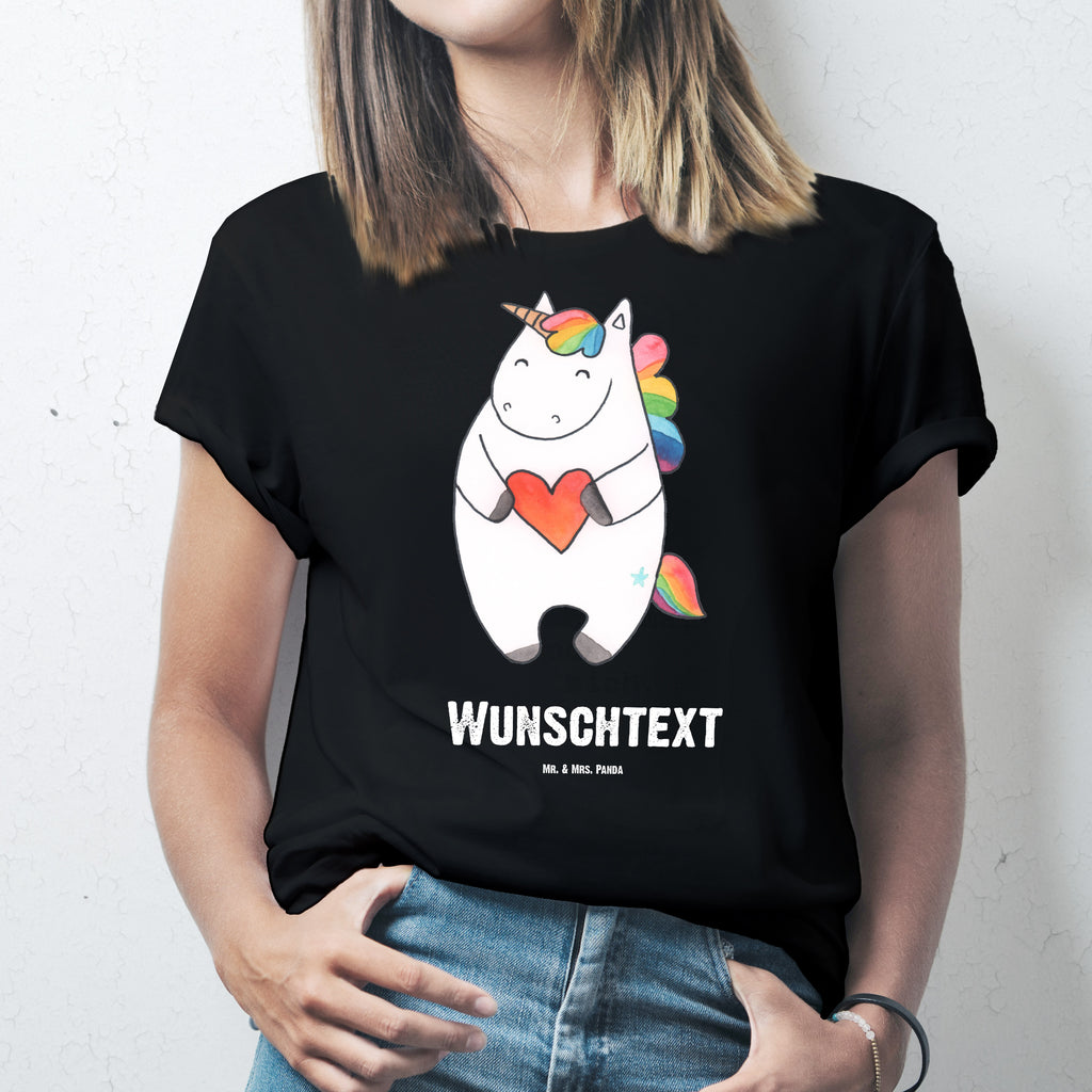 Personalisiertes T-Shirt Einhorn Herz T-Shirt Personalisiert, T-Shirt mit Namen, T-Shirt mit Aufruck, Männer, Frauen, Wunschtext, Bedrucken, Einhorn, Einhörner, Einhorn Deko, Pegasus, Unicorn, Herz, schlimm, böse, witzig, lustig, Freundin, anders, bunt