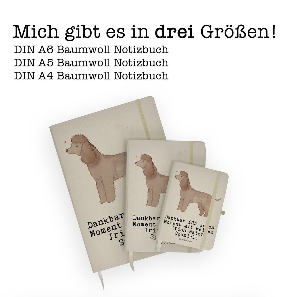 Baumwoll Notizbuch Irish Water Spaniel Moment Notizen, Eintragebuch, Tagebuch, Notizblock, Adressbuch, Journal, Kladde, Skizzenbuch, Notizheft, Schreibbuch, Schreibheft, Hund, Hunderasse, Rassehund, Hundebesitzer, Geschenk, Tierfreund, Schenken, Welpe, Irish Water Spaniel, Jagdhund