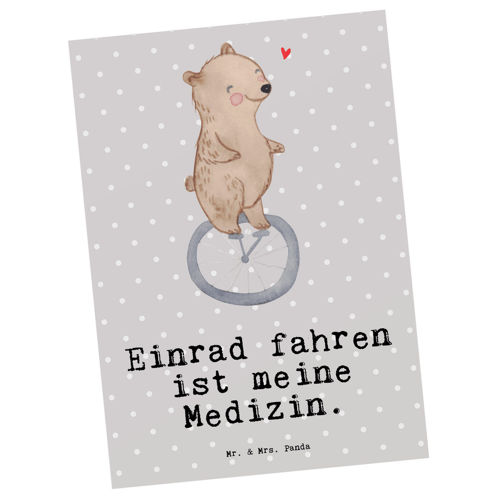 Postkarte Bär Einrad fahren Medizin Postkarte, Karte, Geschenkkarte, Grußkarte, Einladung, Ansichtskarte, Geburtstagskarte, Einladungskarte, Dankeskarte, Ansichtskarten, Einladung Geburtstag, Einladungskarten Geburtstag, Geschenk, Sport, Sportart, Hobby, Schenken, Danke, Dankeschön, Auszeichnung, Gewinn, Sportler, Einrad fahren