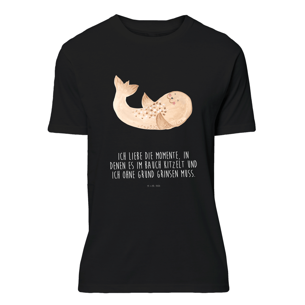 T-Shirt Standard Robbe liegend T-Shirt, Shirt, Tshirt, Lustiges T-Shirt, T-Shirt mit Spruch, Party, Junggesellenabschied, Jubiläum, Geburstag, Herrn, Damen, Männer, Frauen, Schlafshirt, Nachthemd, Sprüche, Tiermotive, Gute Laune, lustige Sprüche, Tiere, Robbe, Robben, Seehund, Strand, Meerestier, Ostsee, Nordsee, Lachen, Freude