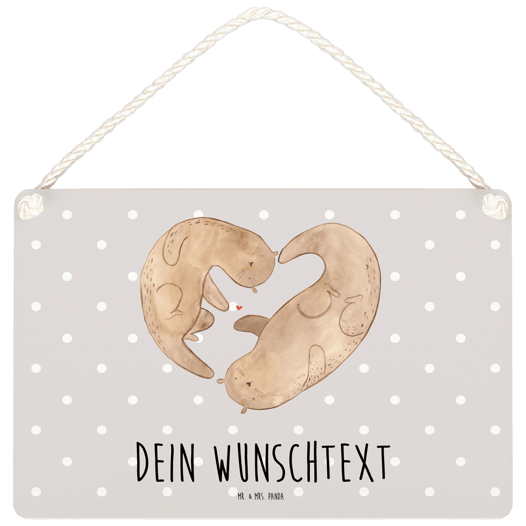 Personalisiertes Deko Schild Otter Herz Dekoschild, Deko Schild, Schild, Tür Schild, Türschild, Holzschild, Wandschild, Wanddeko, Otter, Fischotter, Seeotter, Liebe, Herz, Liebesbeweis, Liebesgeschenk, Bessere Hälfte, Love you, Jahrestag, Hochzeitstag, Verlobung, gemeinsames Leben