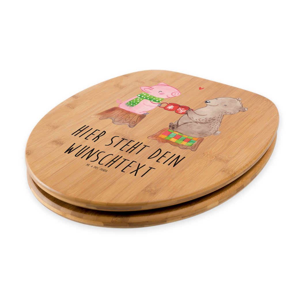 Personalisierter WC Sitz Motiv Glühschwein Sause Personalisierte Klobrille, Personalisierter Klodeckel, Personalisierter Toilettendeckel, Personalisierter WC-Sitz, Toilettendeckel mit Namen, WC Sitz mit Namen, Winter, Weihnachten, Weihnachtsdeko, Nikolaus, Advent, Heiligabend, Wintermotiv, Prost, Alles Gute, Weihnachtszeit, Schwein, Bär