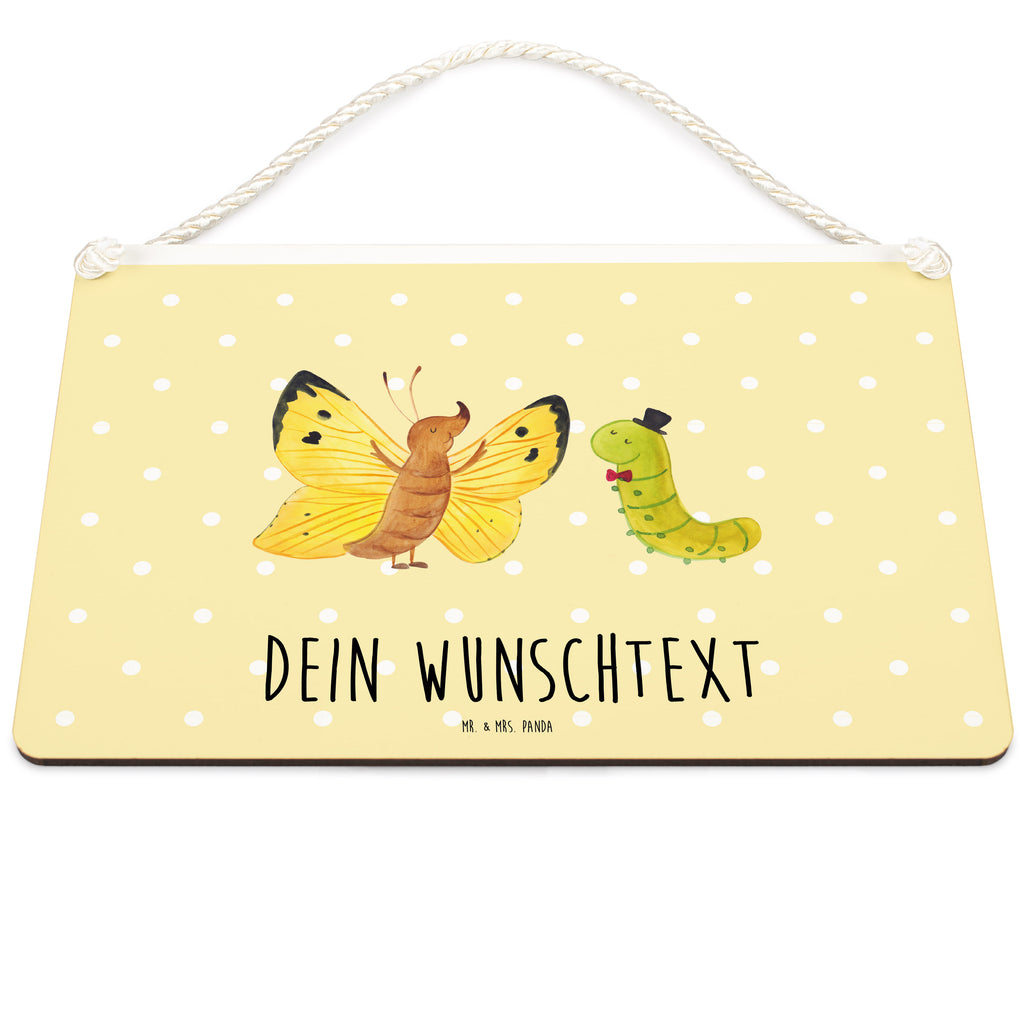 Personalisiertes Deko Schild Raupe & Schmetterling Dekoschild, Deko Schild, Schild, Tür Schild, Türschild, Holzschild, Wandschild, Wanddeko, Tiermotive, Gute Laune, lustige Sprüche, Tiere, Raupe, Schmetterling, Zitronenfalter, Entwicklung, Erwachsen werden, Kokon, Hut, Hütchen, Schönheit, Aufwachsen