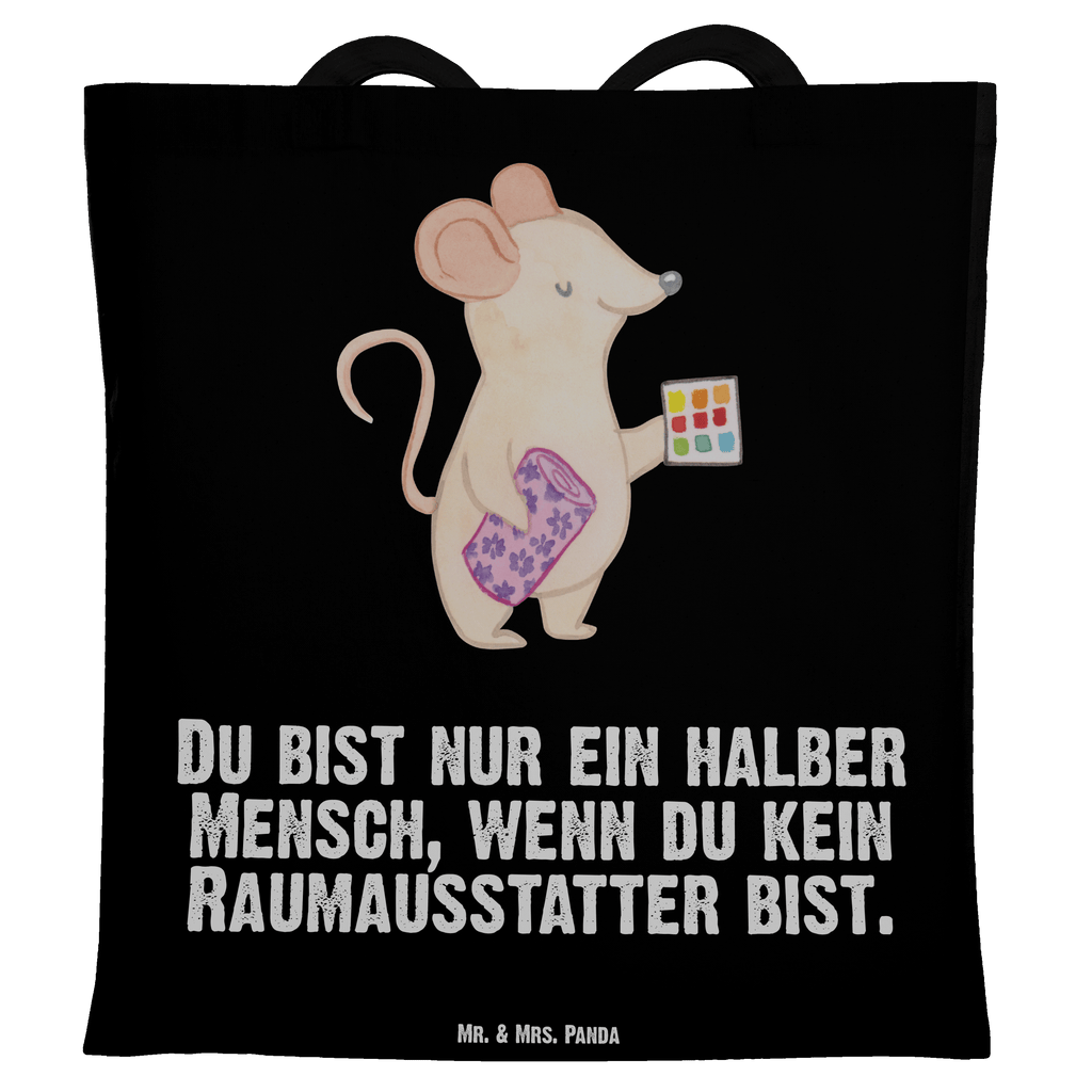 Tragetasche Raumausstatter mit Herz Beuteltasche, Beutel, Einkaufstasche, Jutebeutel, Stoffbeutel, Tasche, Shopper, Umhängetasche, Strandtasche, Schultertasche, Stofftasche, Tragetasche, Badetasche, Jutetasche, Einkaufstüte, Laptoptasche, Beruf, Ausbildung, Jubiläum, Abschied, Rente, Kollege, Kollegin, Geschenk, Schenken, Arbeitskollege, Mitarbeiter, Firma, Danke, Dankeschön