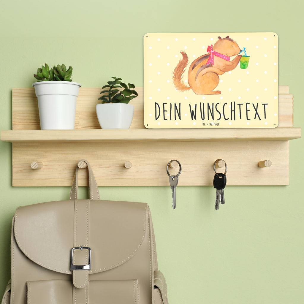 Personalisiertes Blechschild Eichhörnchen Smoothie Blechschild, Metallschild, Geschenk Schild, Schild, Magnet-Metall-Schild, Deko Schild, Wandschild, Wand-Dekoration, Türschild, Tiermotive, Gute Laune, lustige Sprüche, Tiere, Green Smoothies, Diät, Abnehmen, Streifenhörnchen, Eichhörnchen