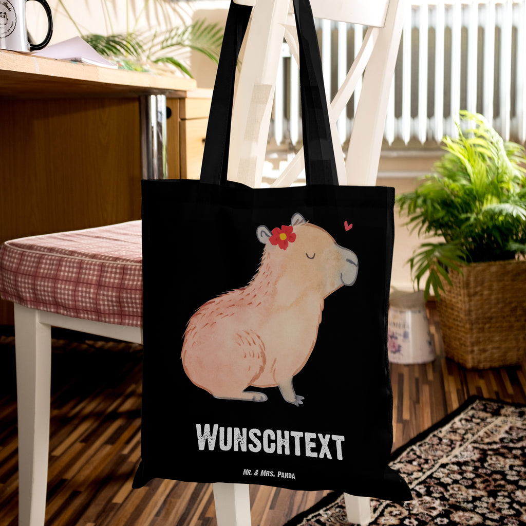 Personalisierte Tragetasche Capybara Blume Personalisierte Beuteltasche, Personalisierter Beutel, Personalisierte Einkaufstasche, Personalisierter Jutebeutel, Personalisierter Stoffbeutel, Tragetasche mit Namen, Einkaufstasche mit Namen, Stoffbeutel mit Namen, Personalisierte Tasche, Personalisierte Jutetasche, Personalisierte Kindergartentasche, Tiermotive, Gute Laune, lustige Sprüche, Tiere, Capybara