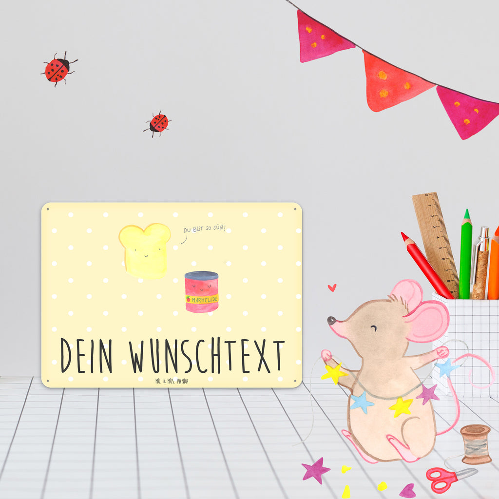 Personalisiertes Blechschild Toast Marmelade Blechschild, Metallschild, Geschenk Schild, Schild, Magnet-Metall-Schild, Deko Schild, Wandschild, Wand-Dekoration, Türschild, Tiermotive, Gute Laune, lustige Sprüche, Tiere, Toast, Marmelade, Dreamteam, süße Postkarte, süß, Küche Deko, Küche Spruch, Frühstück Einladung, Brot, Toastbrot