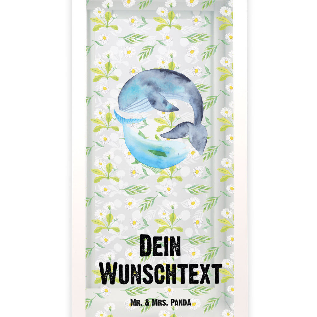 Personalisierte Deko Laterne Walfisch & Thunfisch Gartenlampe, Gartenleuchte, Gartendekoration, Gartenlicht, Laterne kleine Laternen, XXL Laternen, Laterne groß, Tiermotive, Gute Laune, lustige Sprüche, Tiere, Wal, Wahl, Tunfisch, Wortwitz lustig, Spruch lustig, Flachwitz, Witz, Spruch des Tages, Flachwitz Geschenk