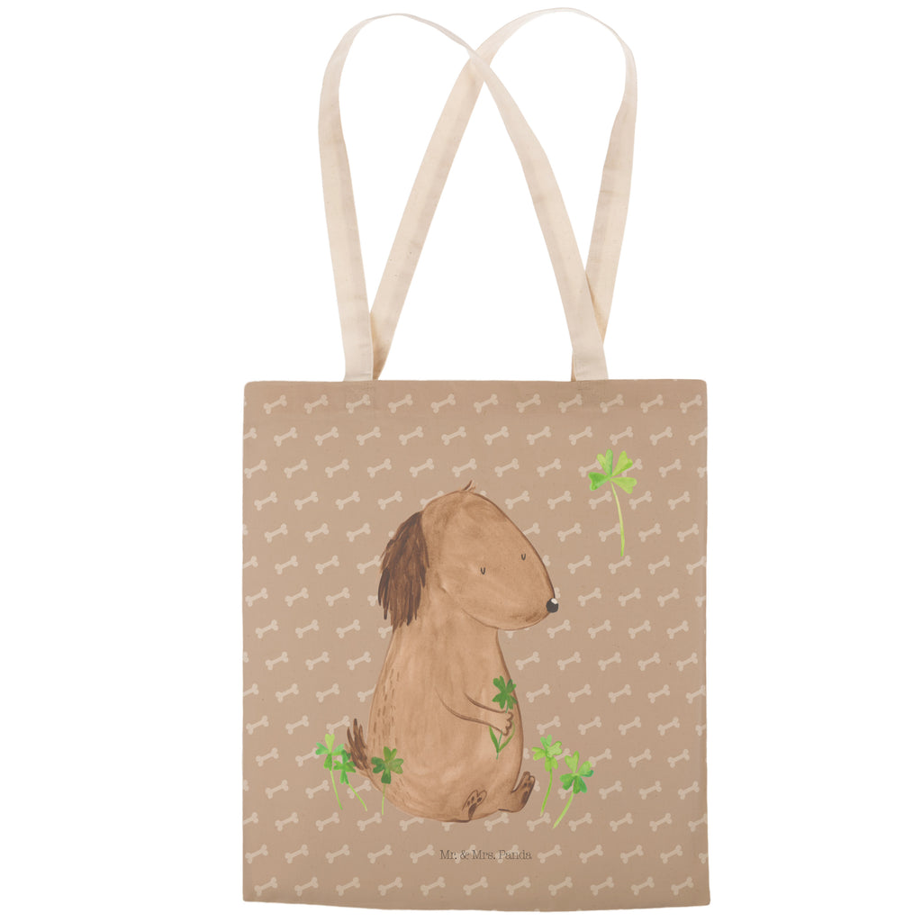 Einkaufstasche Hund Kleeblatt Tragetasche, Tasche, Beutel, Stofftasche, Baumwolltasche, Umhängetasche, Shopper, Einkaufstasche, Beuteltasche, Hund, Hundemotiv, Haustier, Hunderasse, Tierliebhaber, Hundebesitzer, Sprüche, Kleeblatt, Glück, Tagträume, Motivation, Neuanfang, Geschenk, Glücksbringer, Selbstliebe, Achtsamkeit