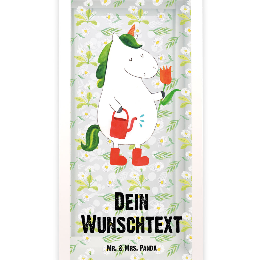 Personalisierte Deko Laterne Einhorn Gärtner Gartenlampe, Gartenleuchte, Gartendekoration, Gartenlicht, Laterne kleine Laternen, XXL Laternen, Laterne groß, Einhorn, Einhörner, Einhorn Deko, Pegasus, Unicorn, Luftballon, Gießkanne, Giesskanne, Lebenslust, Freude, Blume, Freundin, Garten, Stiefel