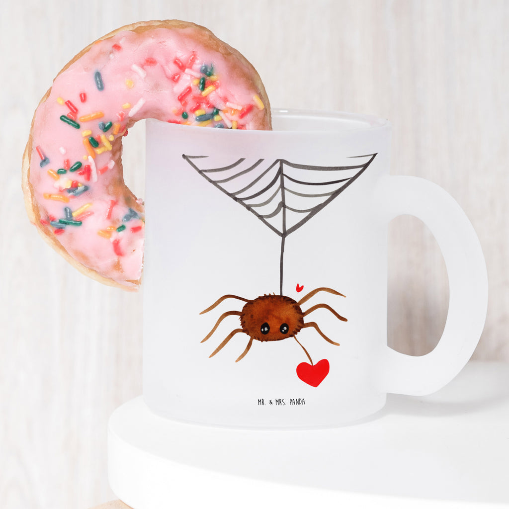 Teetasse Spinne Agathe Liebe Teetasse, Teeglas, Teebecher, Tasse mit Henkel, Tasse, Glas Teetasse, Teetasse aus Glas, Spinne Agathe, Spinne, Agathe, Videos, Merchandise, Liebe, Verliebt, Liebesbeweis, Liebesgeschenk