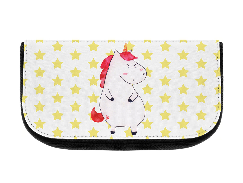 Kosmetiktasche Einhorn wütend Kosmetikbeutel, Kulturtasche, Kulturbeutel, Schminktasche, Make-Up Tasche, Kosmetiktasche, Beauty Bag, Kosmetiktasche Damen, Make Up Tasche, Kosmetik Tasche, Kosmetiktasche Klein, Kleine Kosmetiktasche, Schminktasche Klein, Kosmetiktasche Mit Fächern, Schminktäschen, Schminke Tasche, Kosmetiktaschen Damen, Beauty Case, Schmink Täschchen, Einhorn, Einhörner, Einhorn Deko, Pegasus, Unicorn, Realität, Ansage, lustlos, nein, Büro, Arbeit, wütend, dumme Fragen, lustig, Spaß, Geschenk