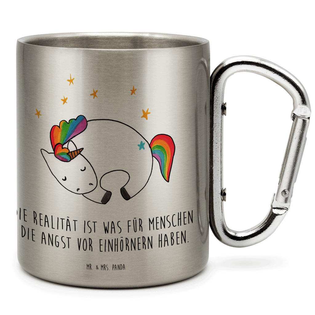 Edelstahlbecher Einhorn Nacht Edelstahltasse, Karabiner, Edelstahlbecher, Outdoor, Camping, Tasse, Becher, Einhorn, Einhörner, Einhorn Deko, Pegasus, Unicorn, Träume, Traum, unicorn, Realität, Menschen, Geschenk, Ruhe, Freundin