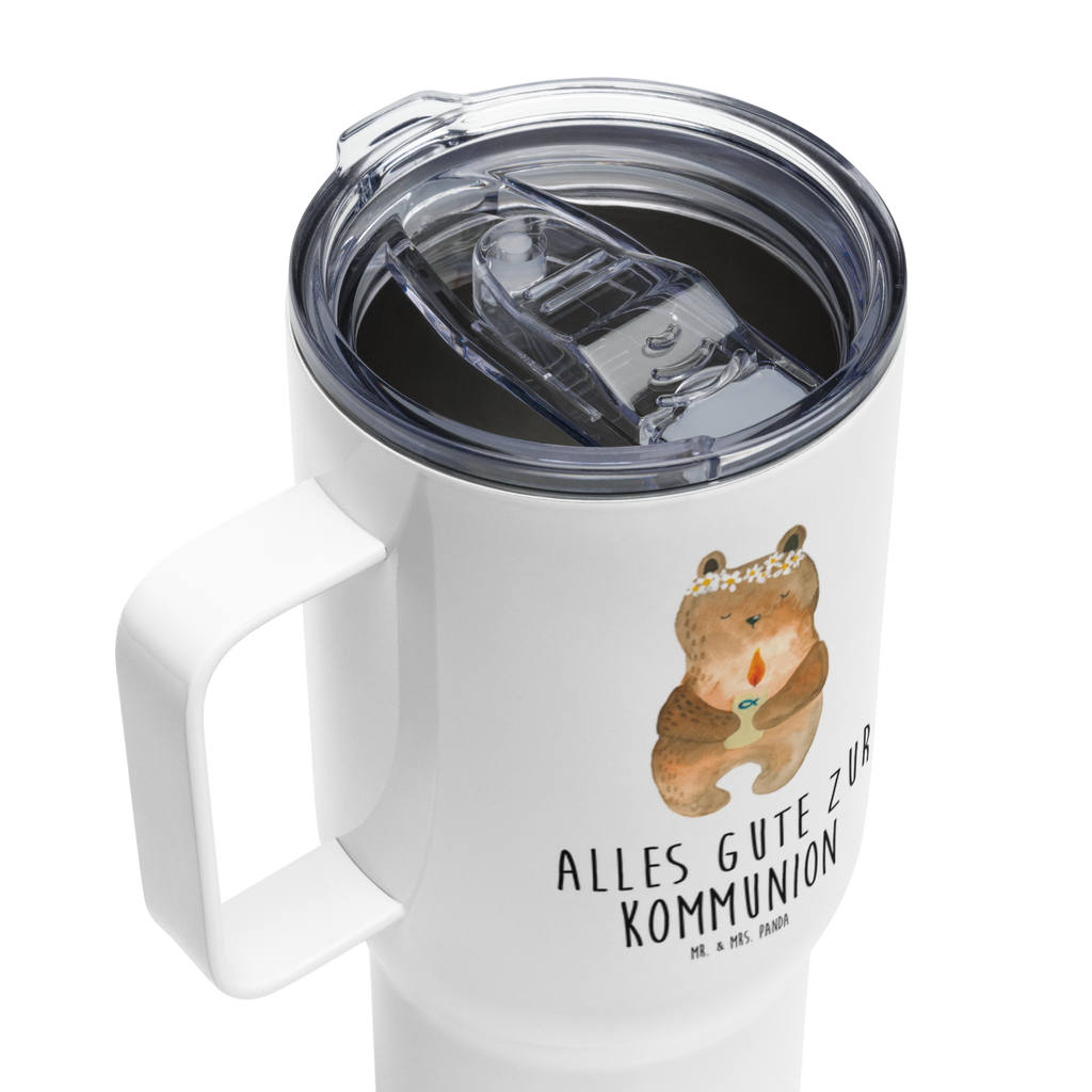 XXL Thermobecher Bär Kommunion Thermobecher, XL Thermobecher, Reisebecher, XL Reisetasse, Großer Thermobecher, Autobecher, Jumbo Becher, Bär, Teddy, Teddybär, Kommunion, Gottes Segen, Taufkerze, katholisch